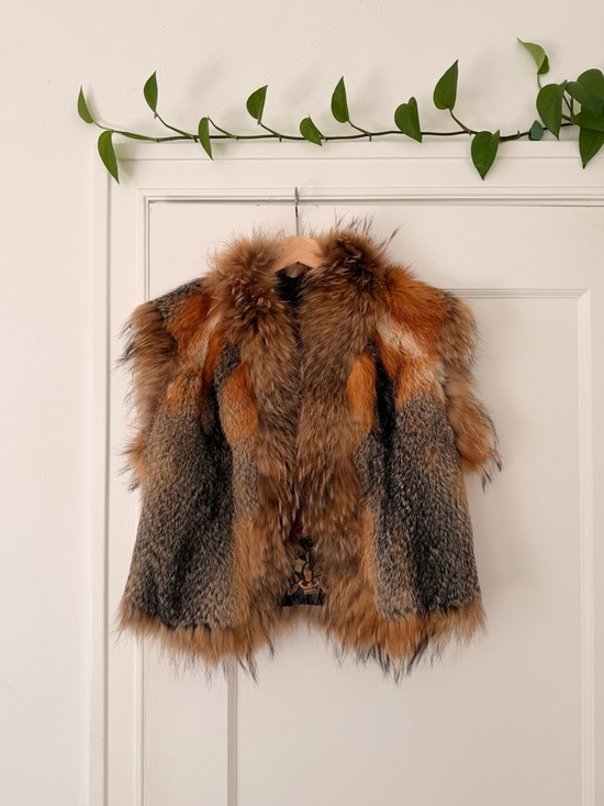 handmade Jackets & Blazers - Luxury Women's Multi-Color Fur Jacket Vest